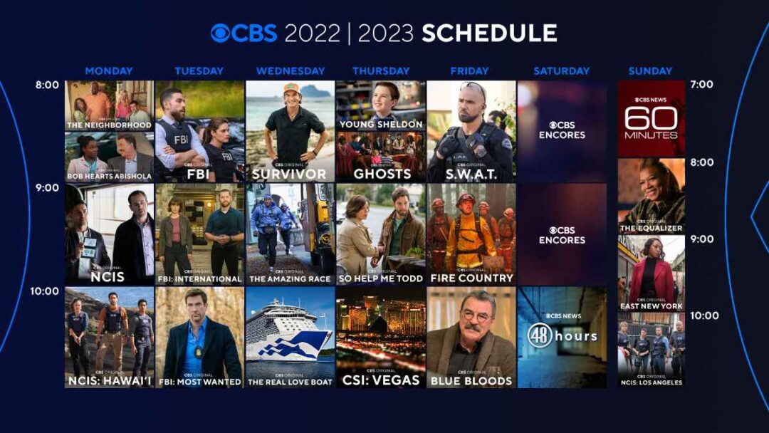 CBS 2022 2023 Primetime Schedule Announced